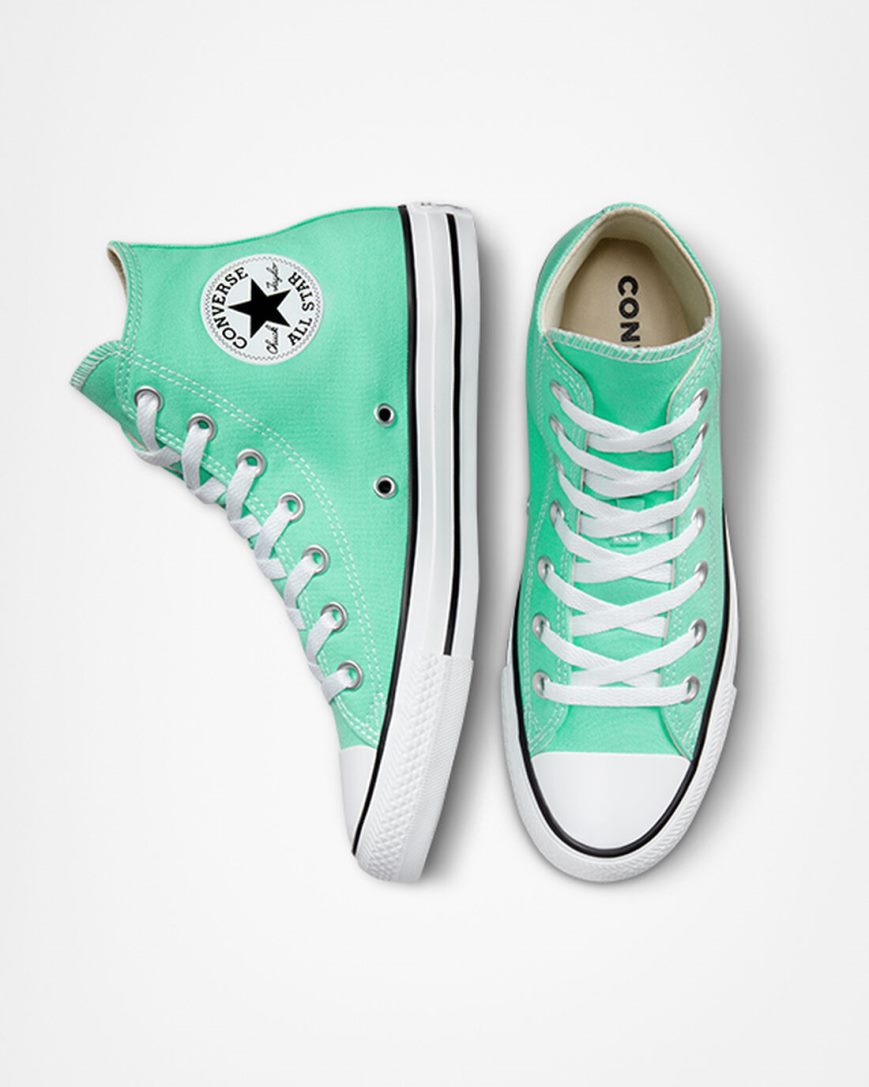 Tenisky Vysoke Converse Chuck Taylor All Star Seasonal Color Damske Tyrkysové Biele Čierne | SK PDOS115